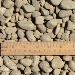 3/4" round stone